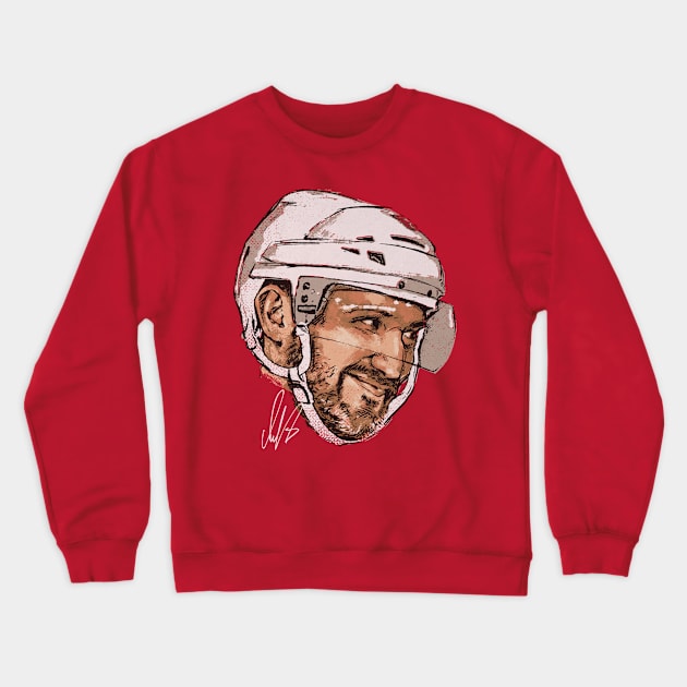 Alex Ovechkin Washington Portrait Crewneck Sweatshirt by artbygonzalez